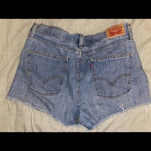 Levi’s distressed shorts